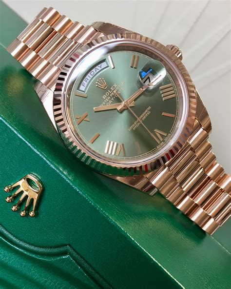 rolex day date solid gold|rolex day date 40 228235.